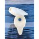 Pair of antique opaline glass tulips