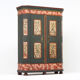 Rustic Farmhouse Folk Art Painted Bridal Cabinet