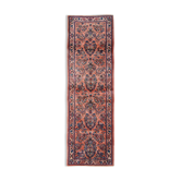 Traditional pink wool persian runner rug handwoven oriental wool carpet runner 85x295cm