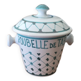 Ceramic table bin