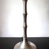 Table lamp made of chrome-plated