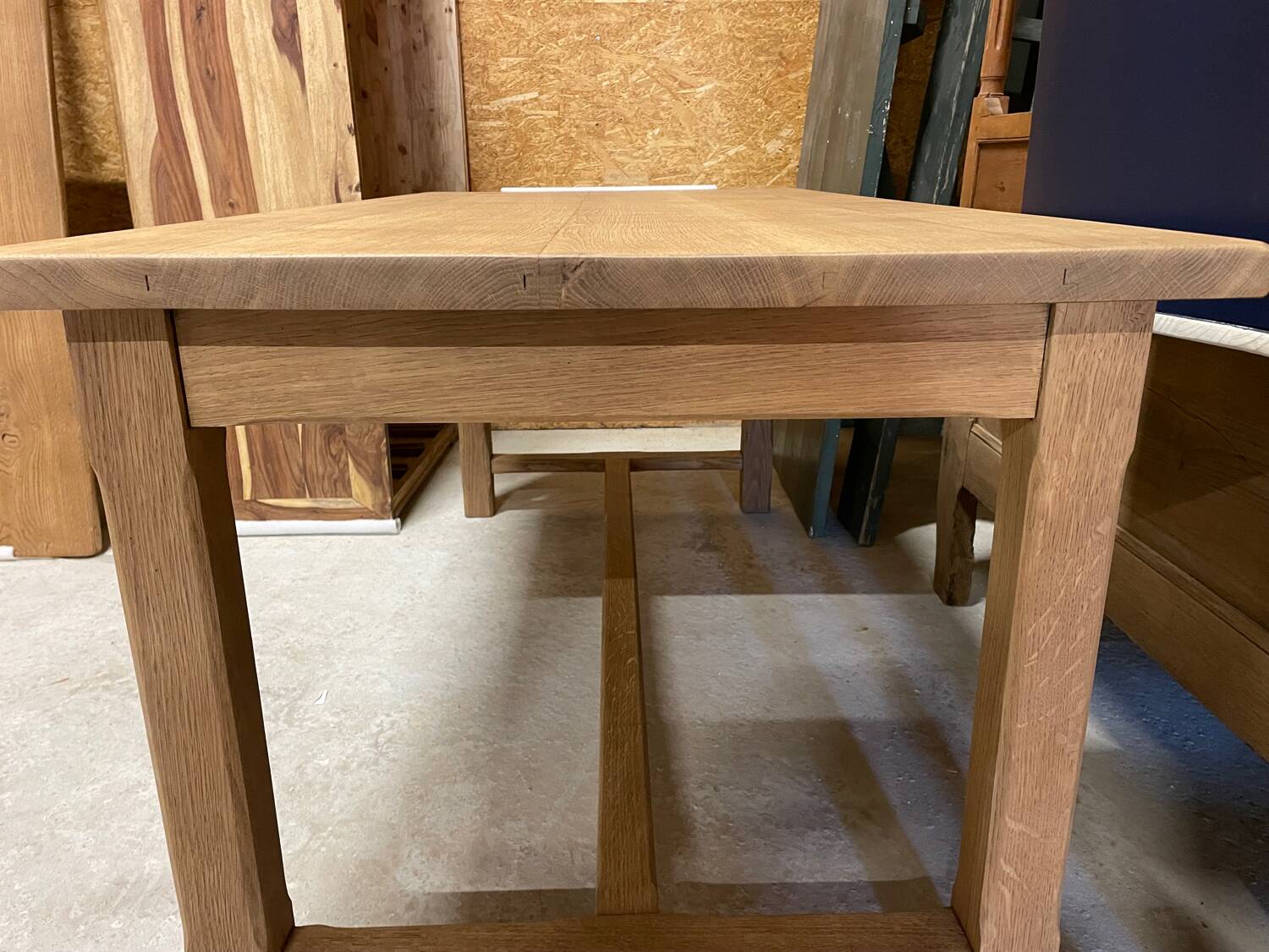Solid oak farmhouse table