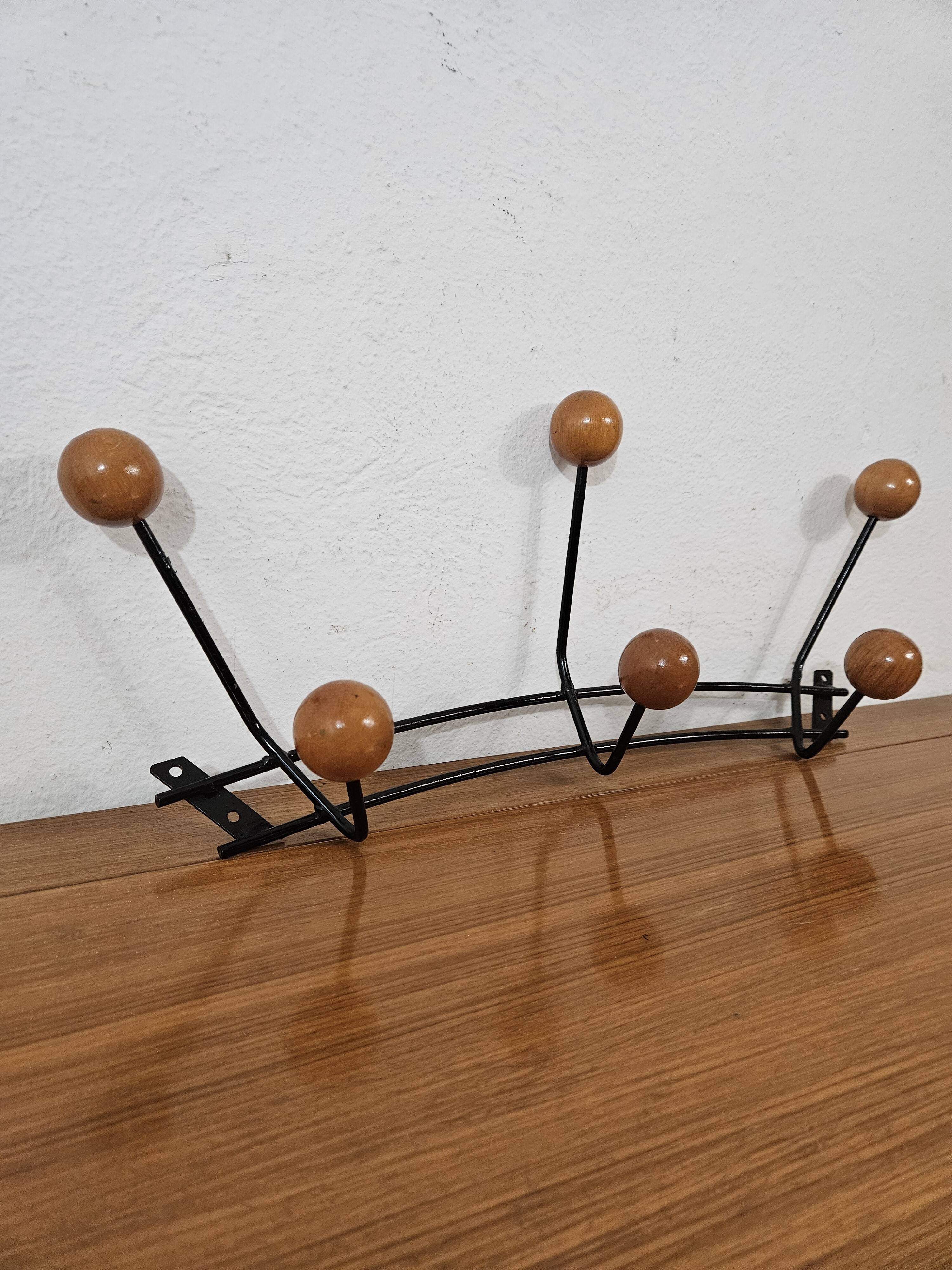 Vintage wall coat rack