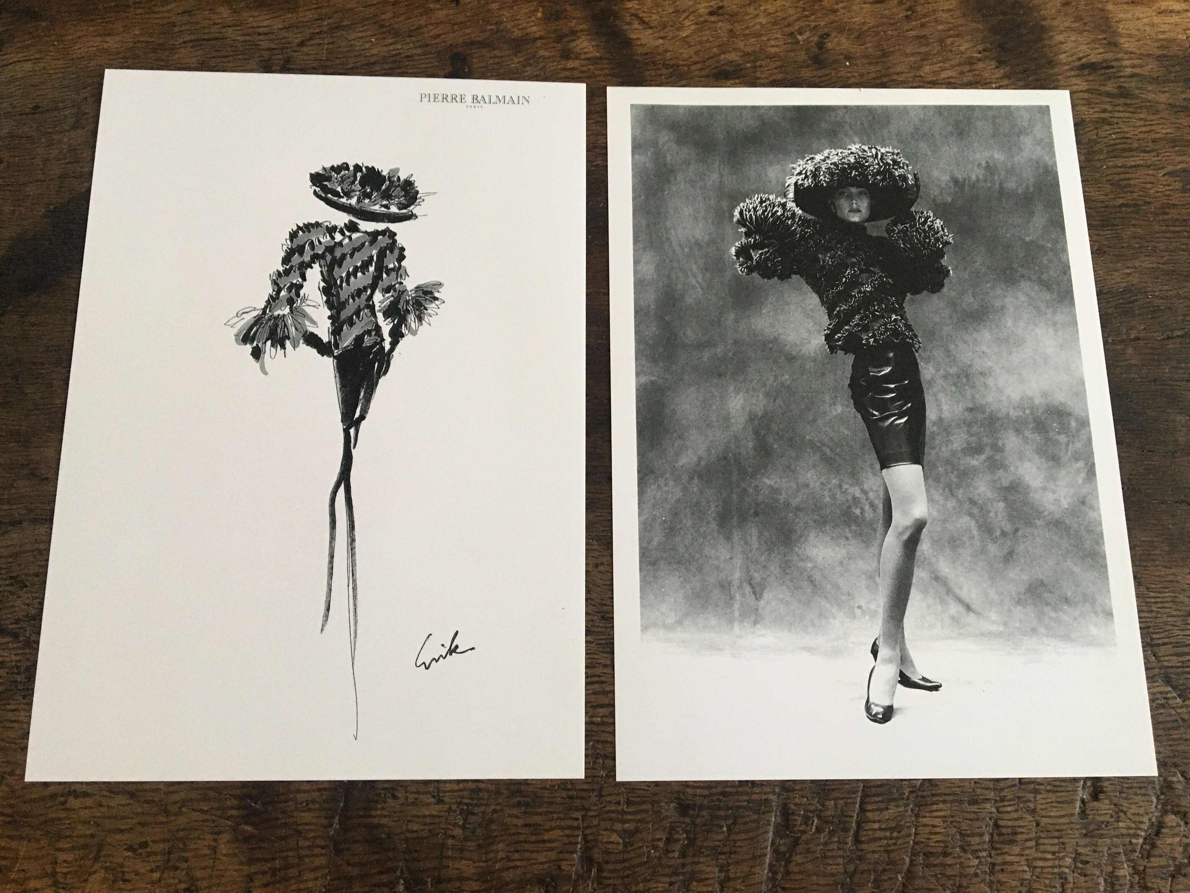 Illustration and press fashion photography "Pierre Balmain"