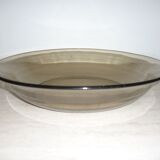 Large smoked glass dish 27.5 cm