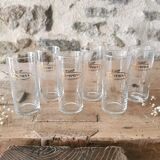 6 vintage Pampryl glasses