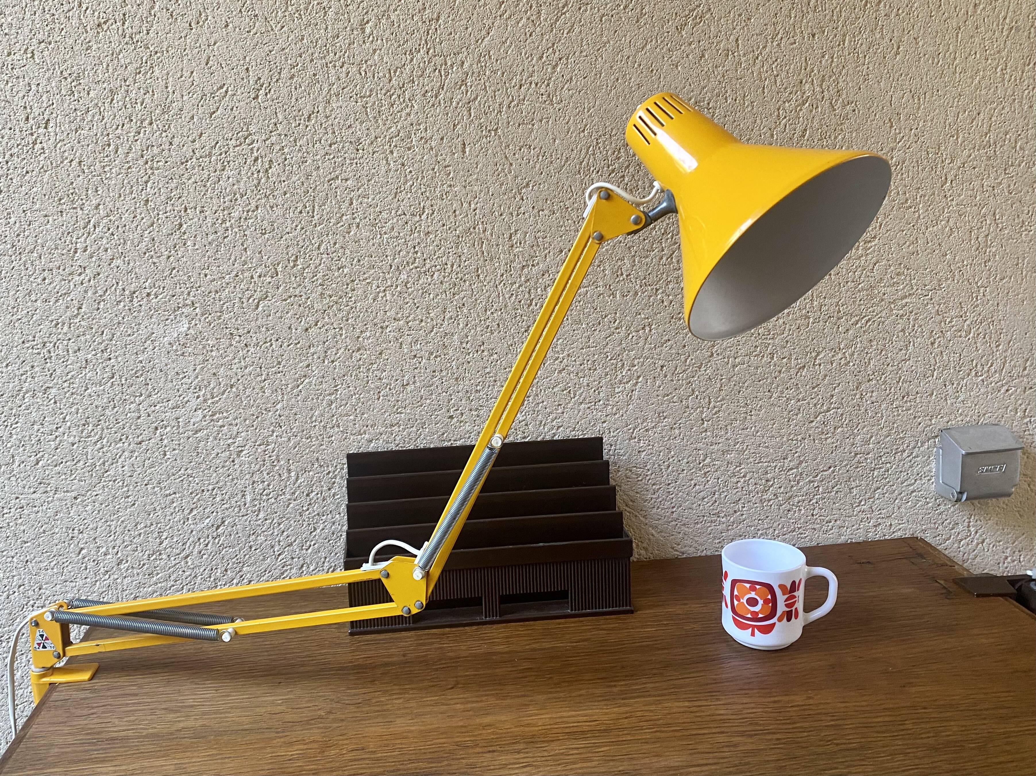 Desk lamp architect Twist t1 vintage Italian design 70