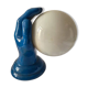 1980s wall lamp, hand with light globe, white ceramic - 80s design
