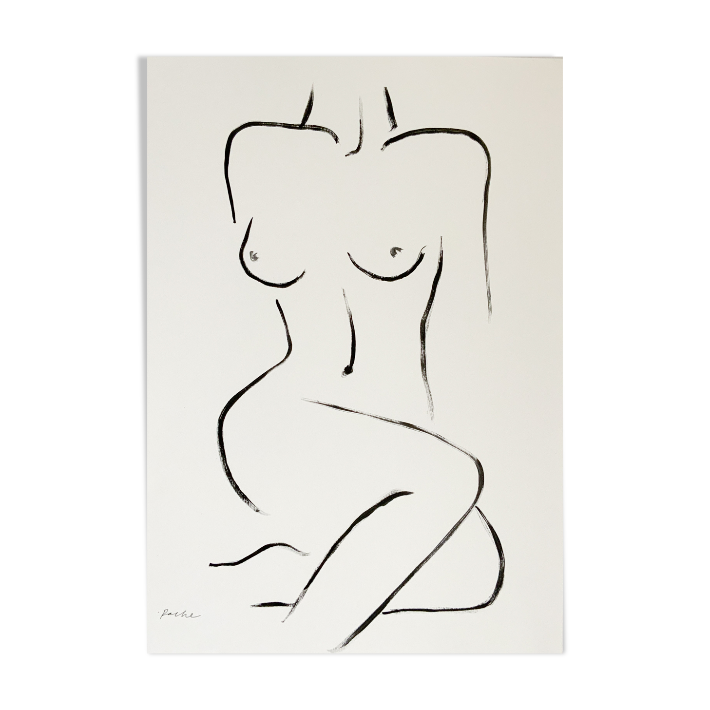 Malina female figure painting