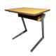 Small vintage wood and iron school desk from 1960-1970
