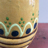 Glazed pottery pitcher