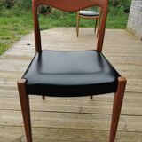 Set of 5 Niels Otto Moller style chairs
