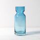 Small Vintage Blue Glass Vase / Mid-century Stylish Vase / Sweden / 1980s