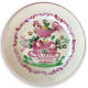 French Cockrel plate in Lunéville earthenware