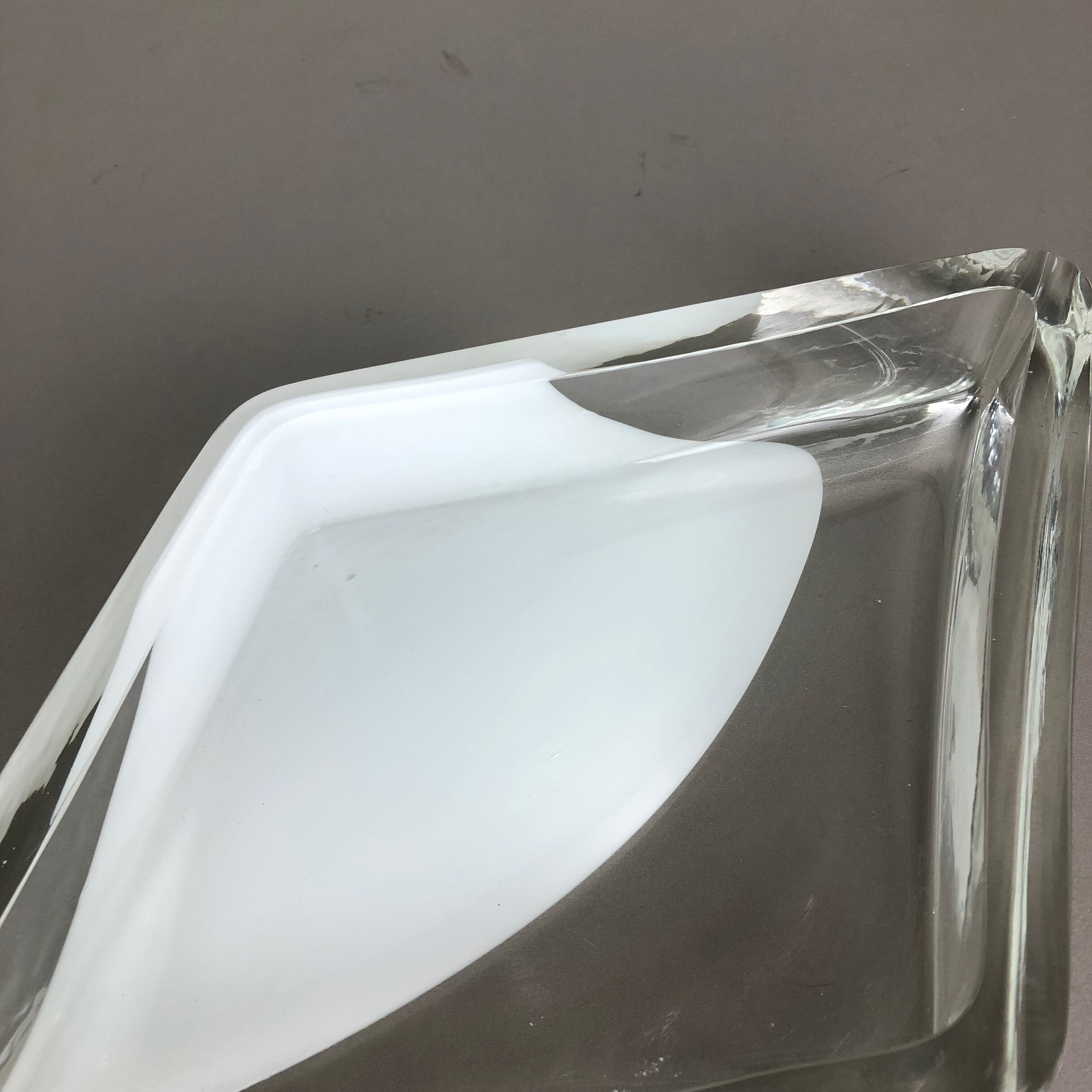 Murano glass shell bowl Antonio da Ros, Cenedese 1970s