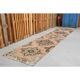 1970s Vintage Turkish Hand-Knotted Wool & Cotton Orange Runner Rug 81x386
