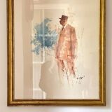 Illustration on vintage paper