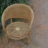 Children's armchair in rattan