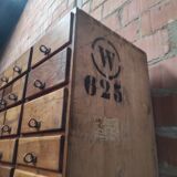 Large Wooden Apothecary Cabinet | Industrial Workshop Drawer Unit (1924)