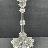 Tripod candle holder stylized foot dolphinfish, glass, very trendy