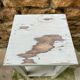 Antique patinated wooden side table