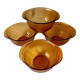4 ear bowls Arcoroc Sierra, Vintage 70's bowls, France
