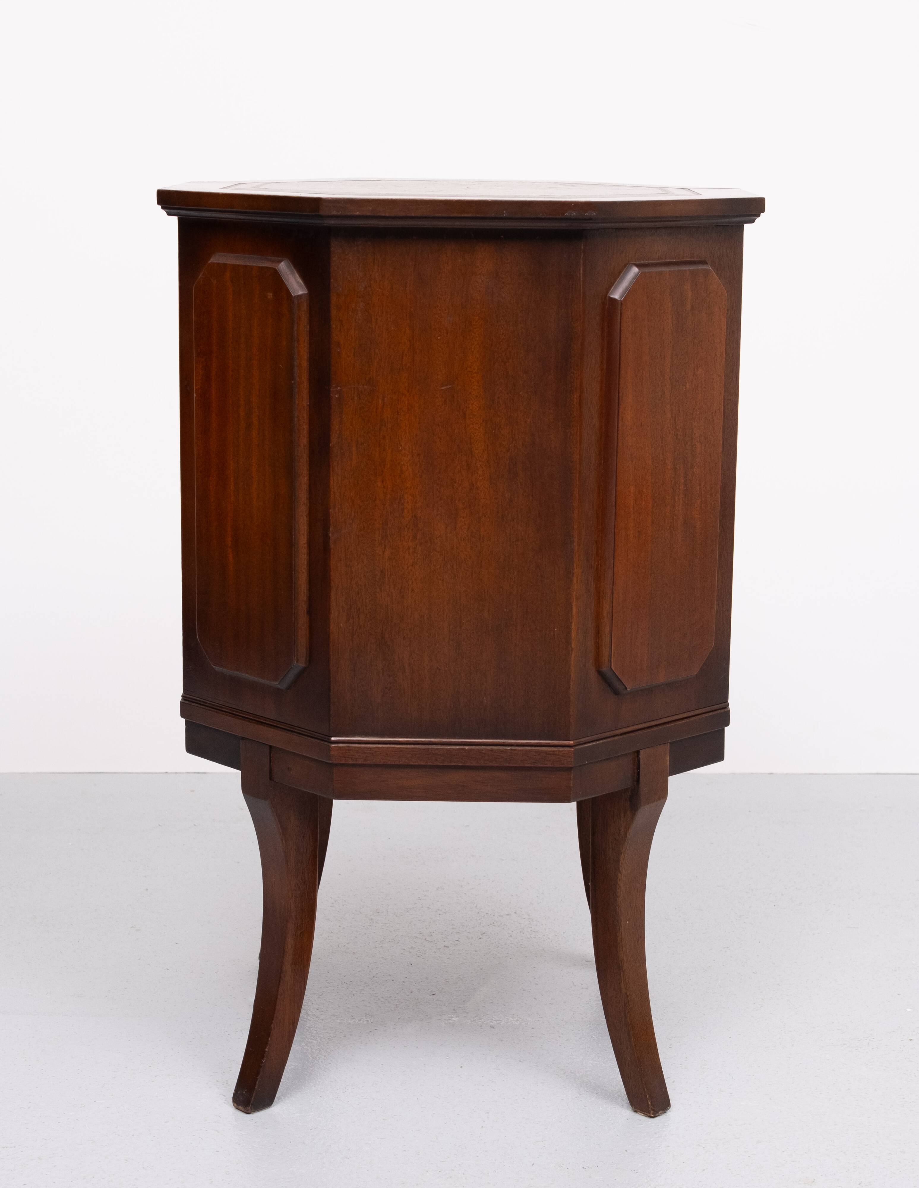 Octangle shaped liquor cabinet 1950s England