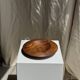 Small circular teak monoxyle pocket tray D25 H7