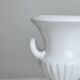 Cache-pot, white vase