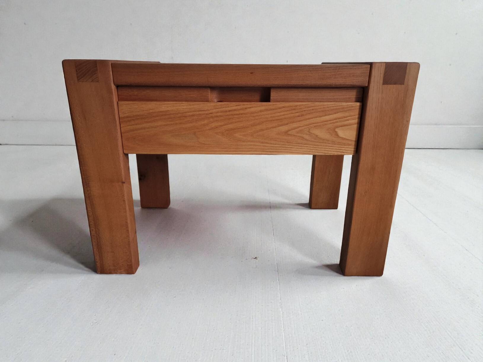 Monopoly-style elm bedside table regain