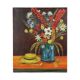 Flowers with Hat Still Life Painting Signed 60x50cm