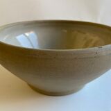 Pair of enamelled sandstone bowls