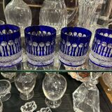 4 crystal whisky glasses from St Louis