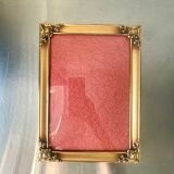 Vintage Metal Picture Frame 23 cm x 17 cm CONVEX glass