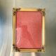 Vintage Metal Picture Frame 23 cm x 17 cm CONVEX glass