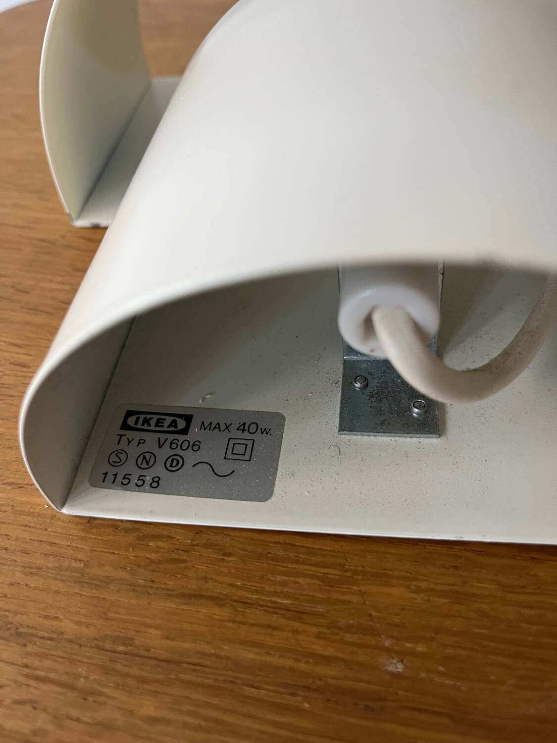 Paire d’appliques métal IKEA vintage