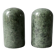 Green marble salt and pepper shakers, 1980s