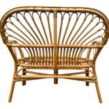 2-seater rattan sofa from the 70s