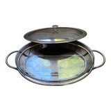 Silver-plated metal soup tureen