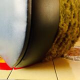 Vintage moumoute chest pouf