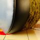 Pouf coffre moumoute vintage