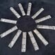 Box of 12 crystal knife holders Oberglas Austria