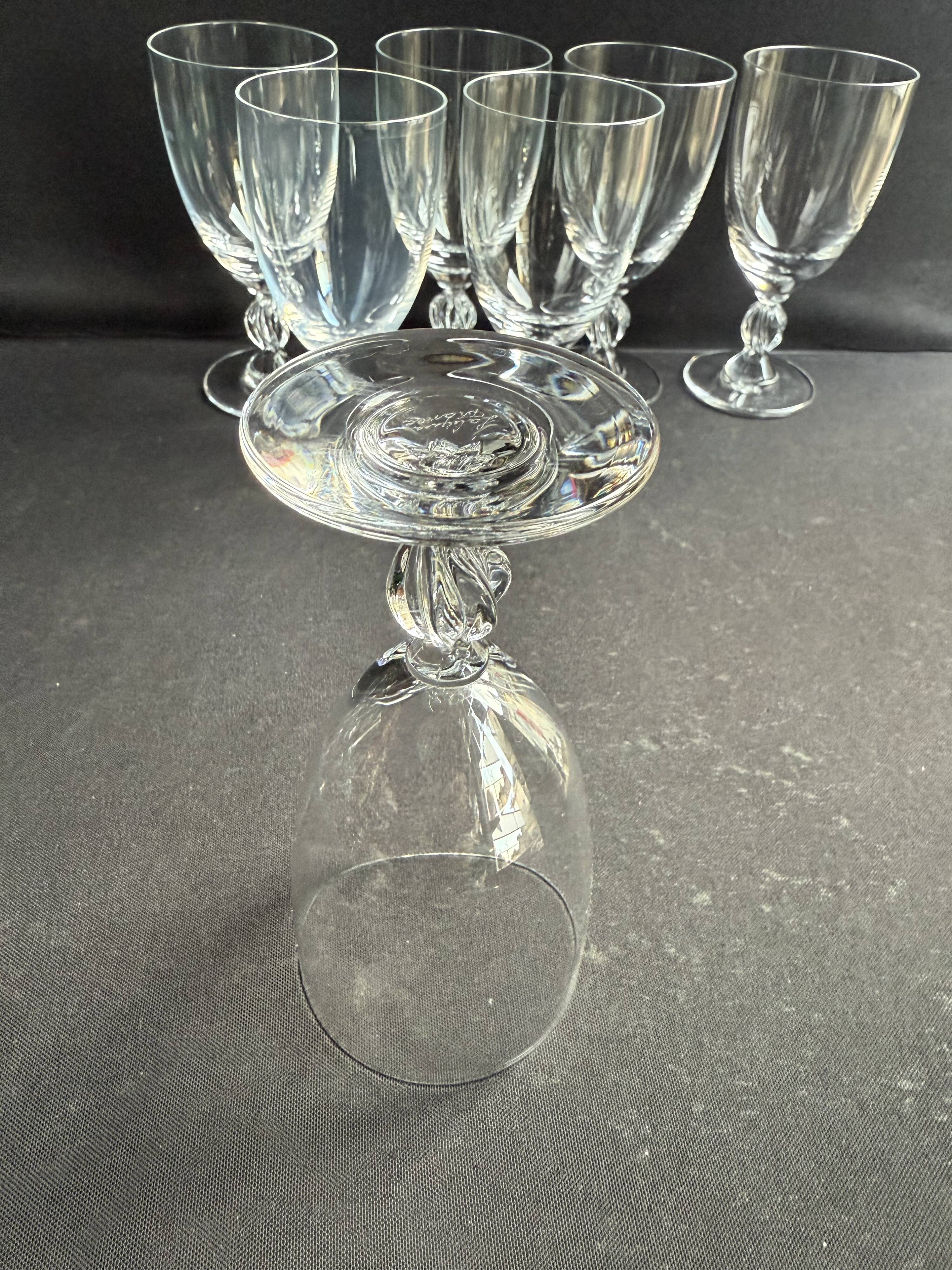 7 verres fréjus n°5 par lalique france
