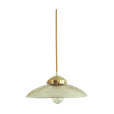 Old striated glass pendant