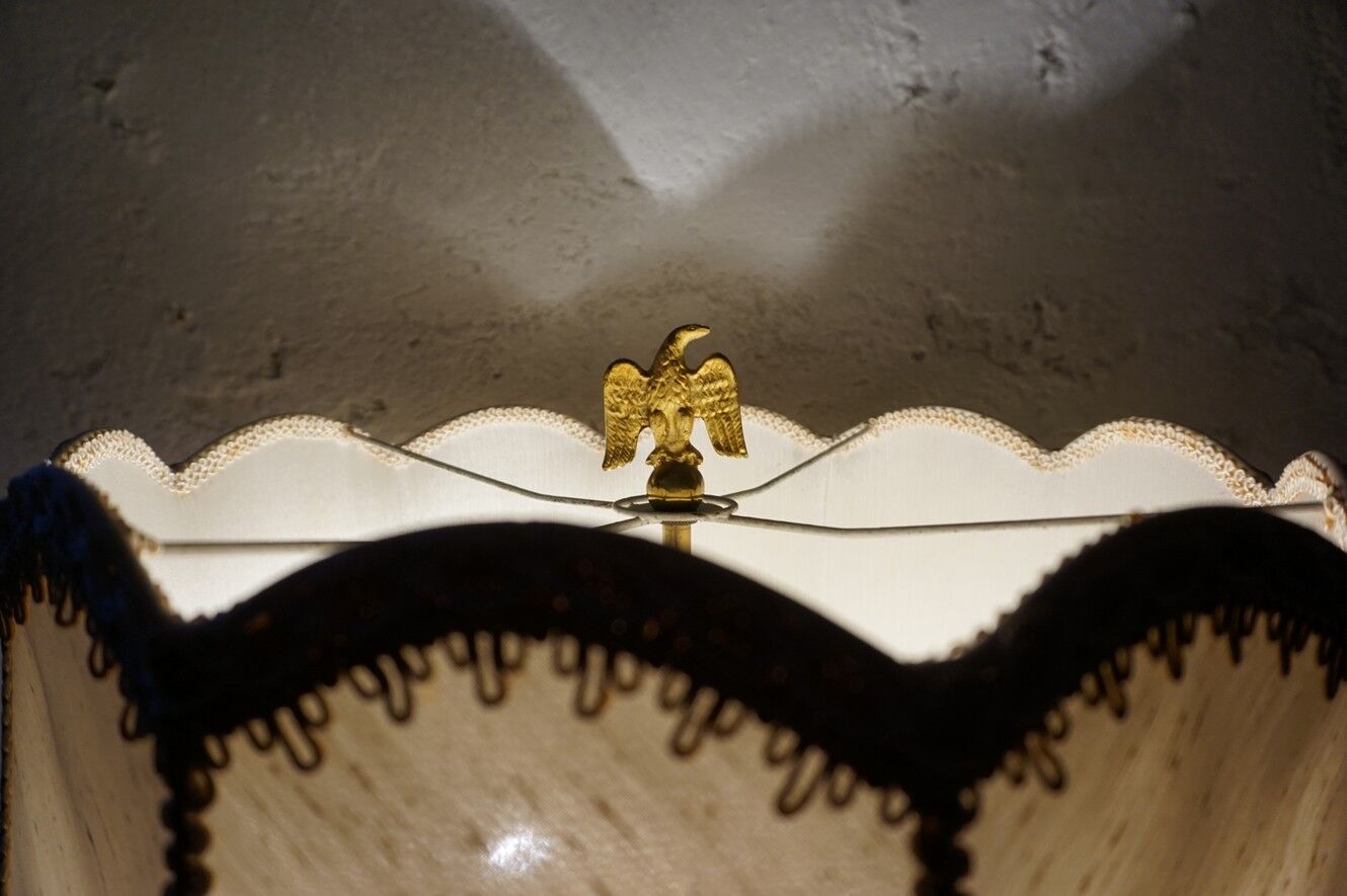 Lampadaire onyx & marble, années 1960