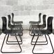 Lot de 6 chaises vintage Galvanitas S23