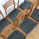 6 chaises scandiaves hêtre skaï