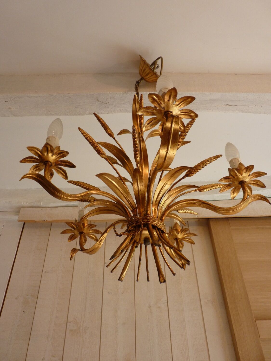 Chandelier wheat ears Maison Masca