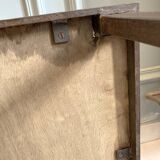 Roger Capron Herbier - Rectangular coffee table with patinated steel frame
