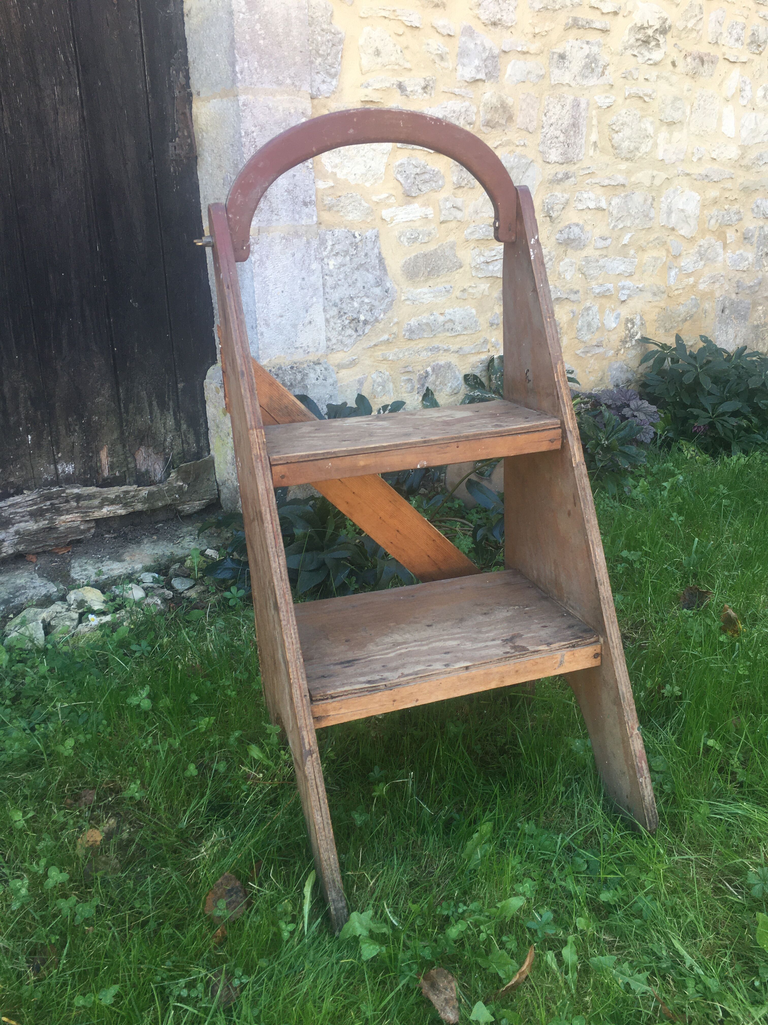 Wooden stepladder